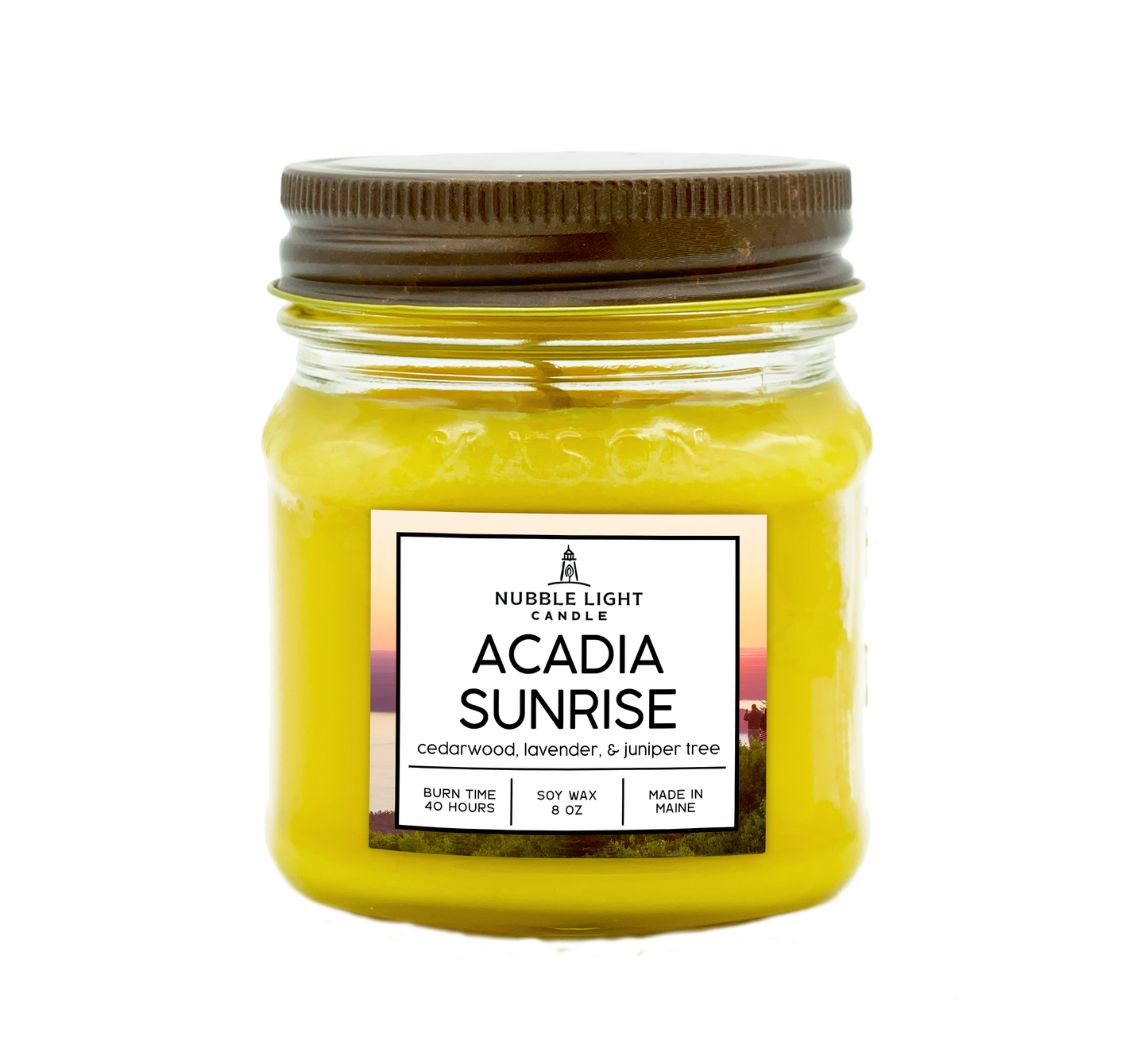 Acadia Sunrise 8oz. Scented Soy Candle