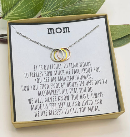 Gift for Mom, Mom Necklace, Mother's Day Gift, Mom Gifts