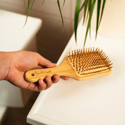 Bamboo Paddle Hairbrush - Square  | Holiday Bestseller