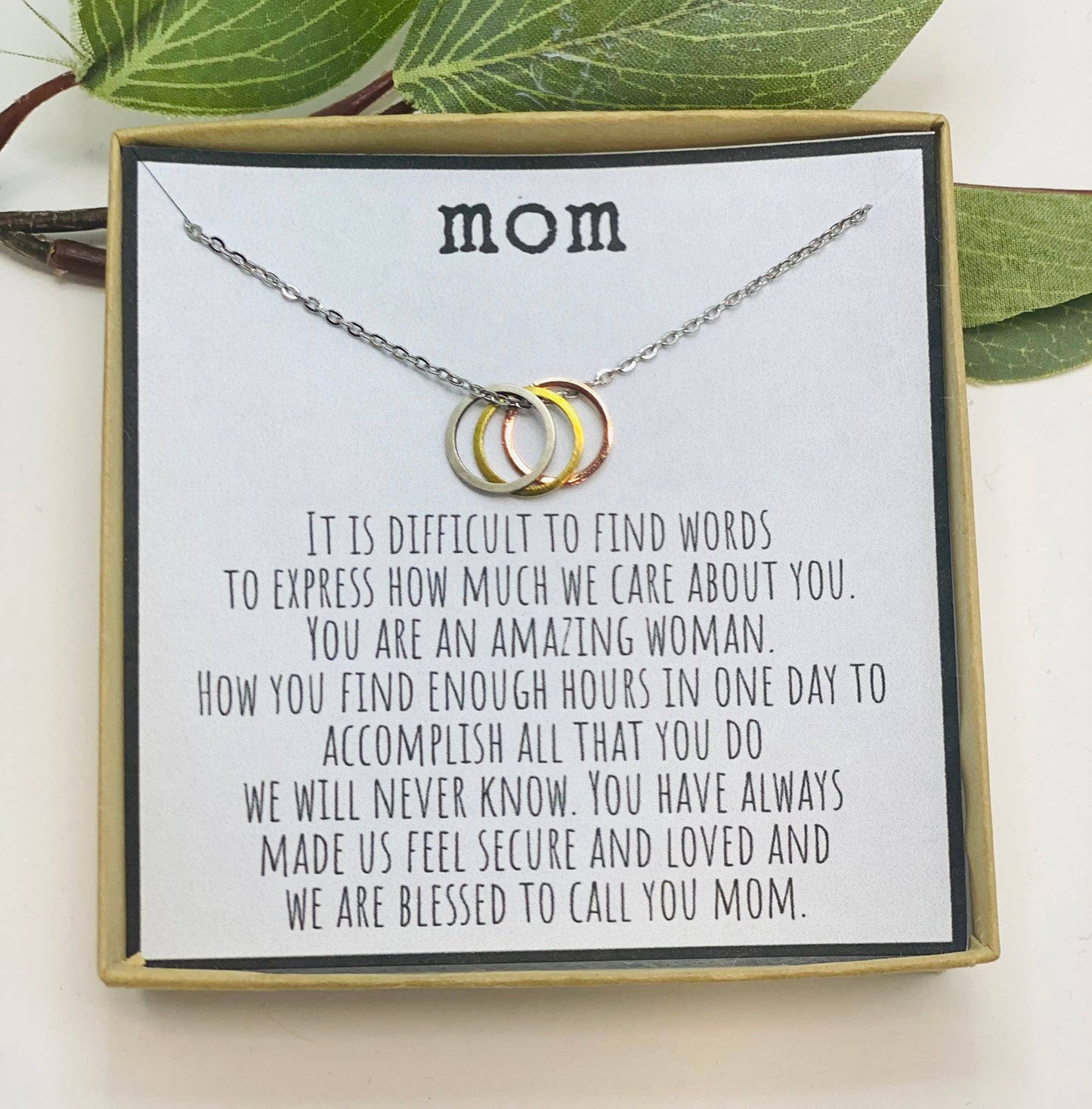 Gift for Mom, Mom Necklace, Mother's Day Gift, Mom Gifts