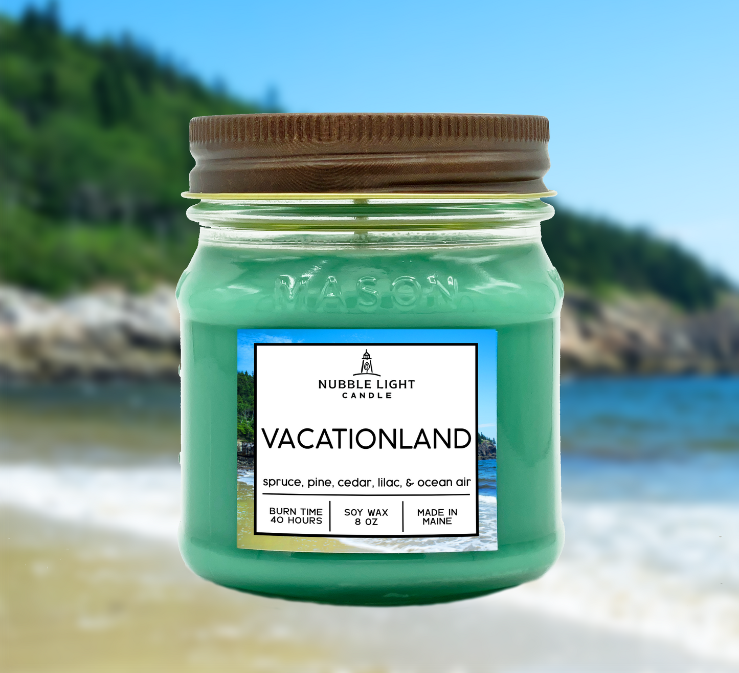 Vacationland 8oz. Scented Soy Candle