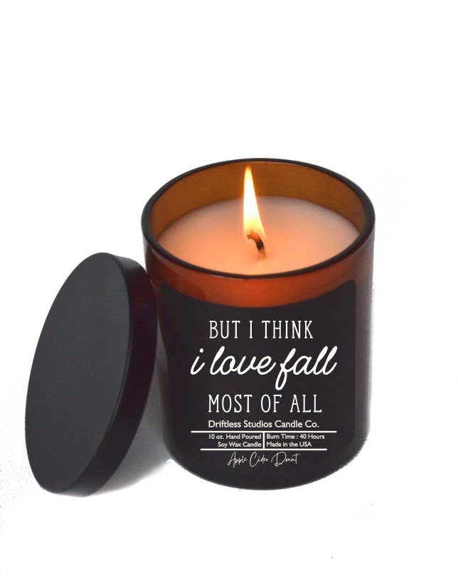 I love fall most of all - Fall Candle - Soy Wax Candles: Cranberry Apple