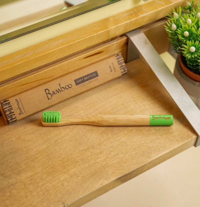 Bamboo Kids Toothbrush | Stocking Stuffer: Rainbow