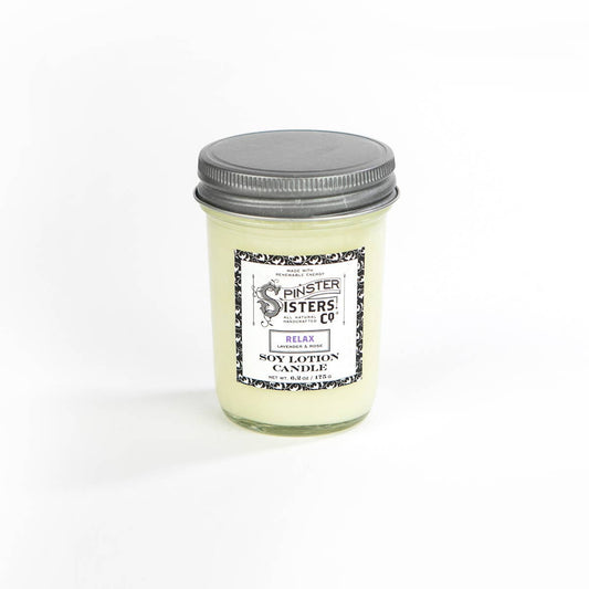 Spinster Sisters Co. Soy Lotion Candle - 6.2 oz