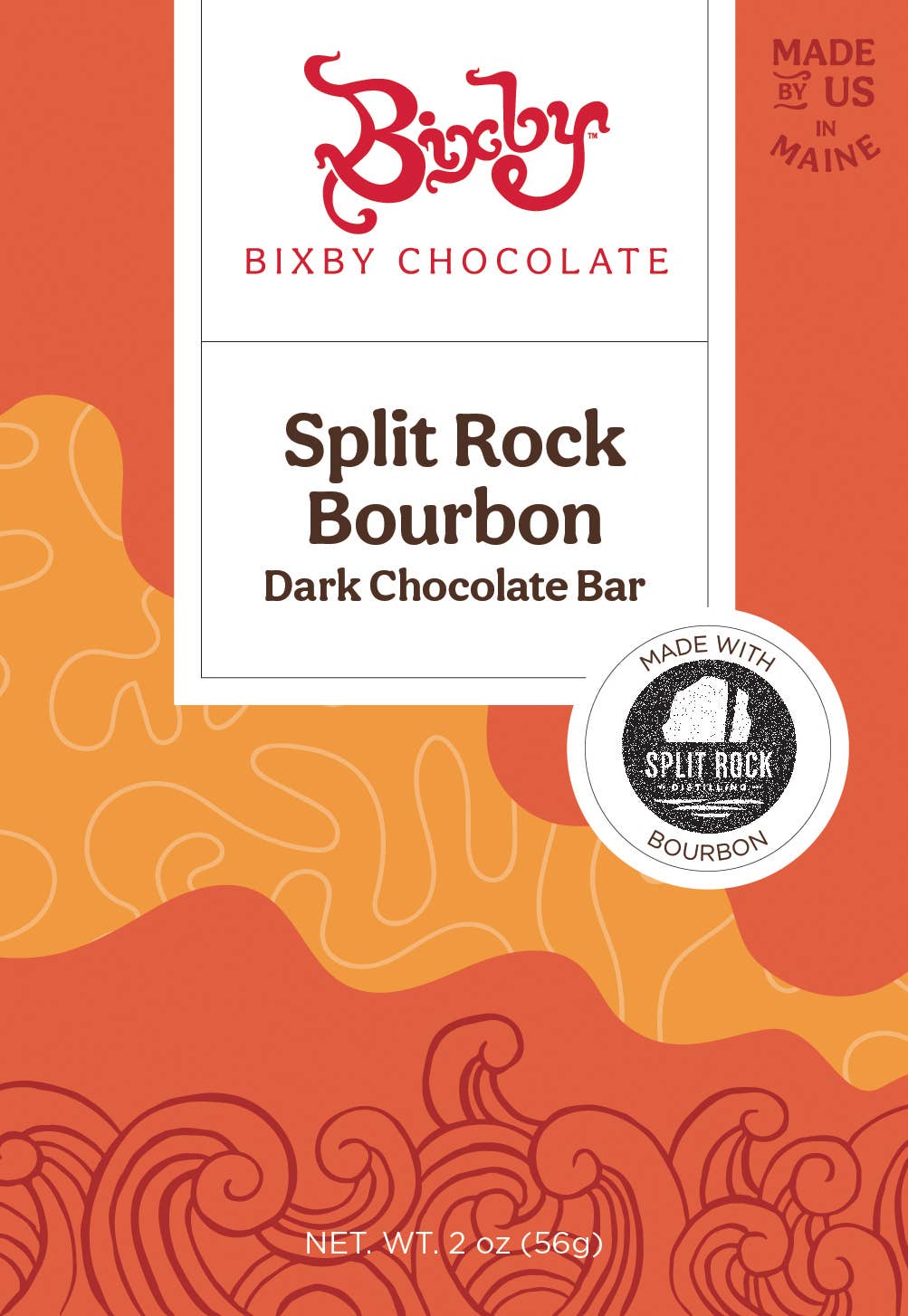 Bixby Chocolate Organic Split Rock Bourbon Dark Chocolate Bar