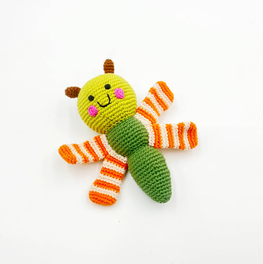 Pebble Plush Dragonfly Toy Rattle