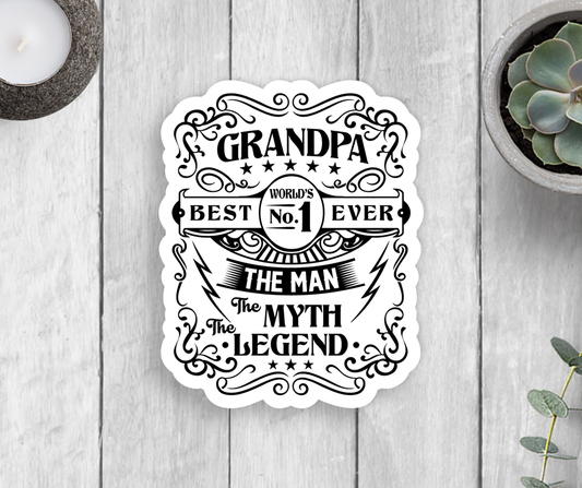 Expression Design Co Grandpa Vinyl Sticker