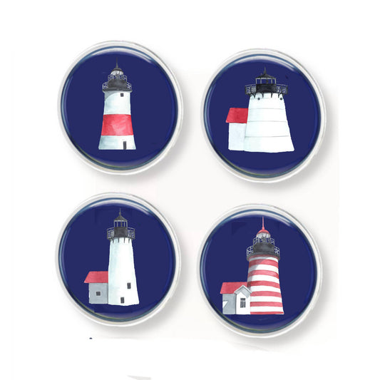 Peachy Pendants Magnets - Lighthouses