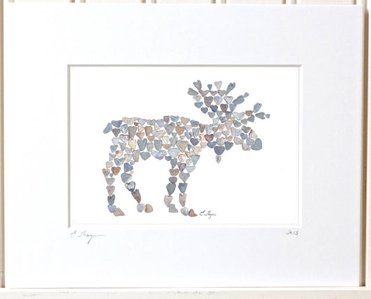 Love Rocks Me® Wildlife art | Moose art print