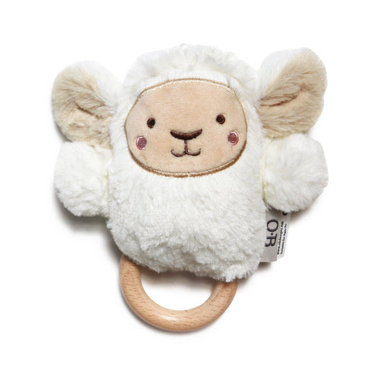 OB Lee Lamb Soft Rattle Toy