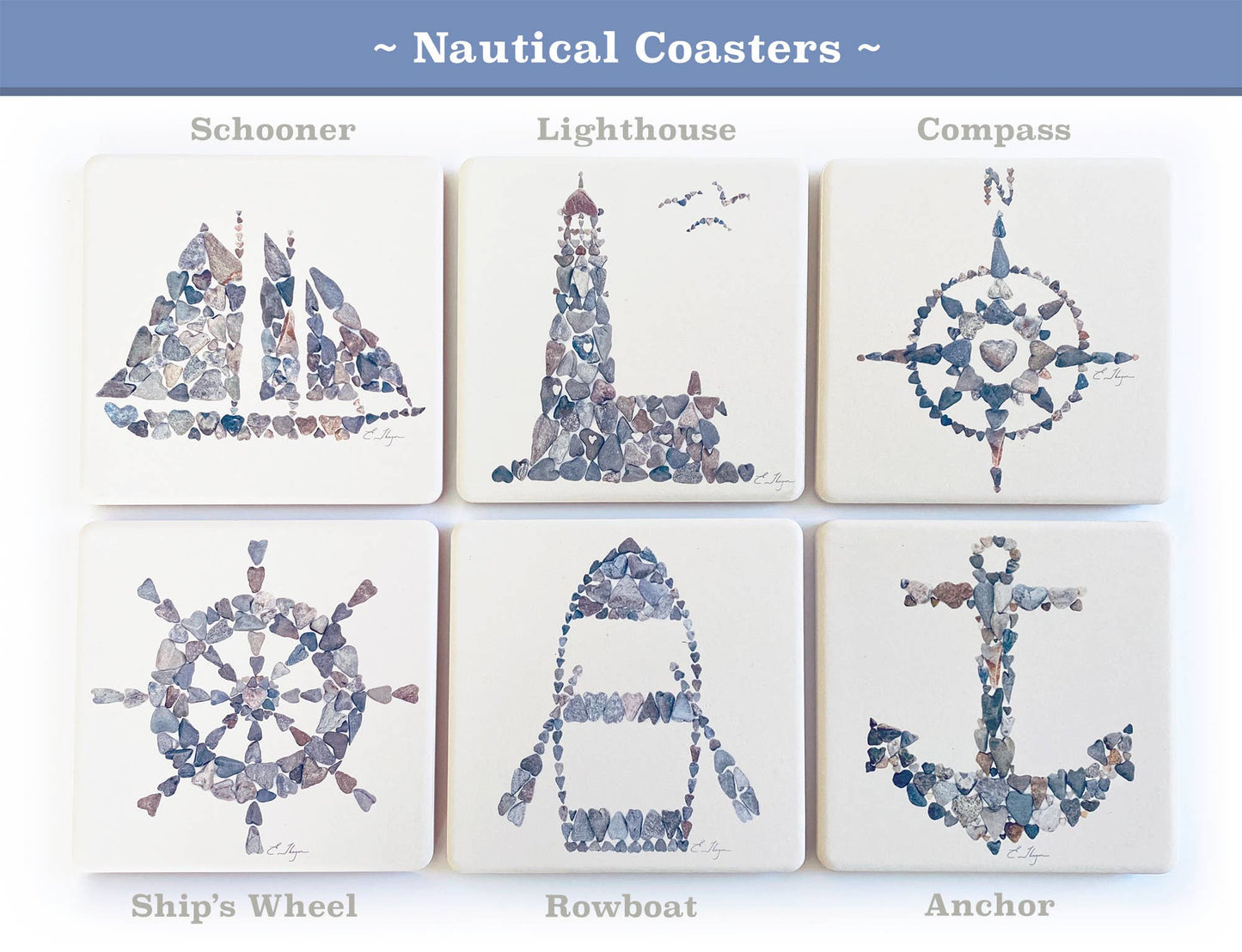 Coastal coasters | Nautical coasters