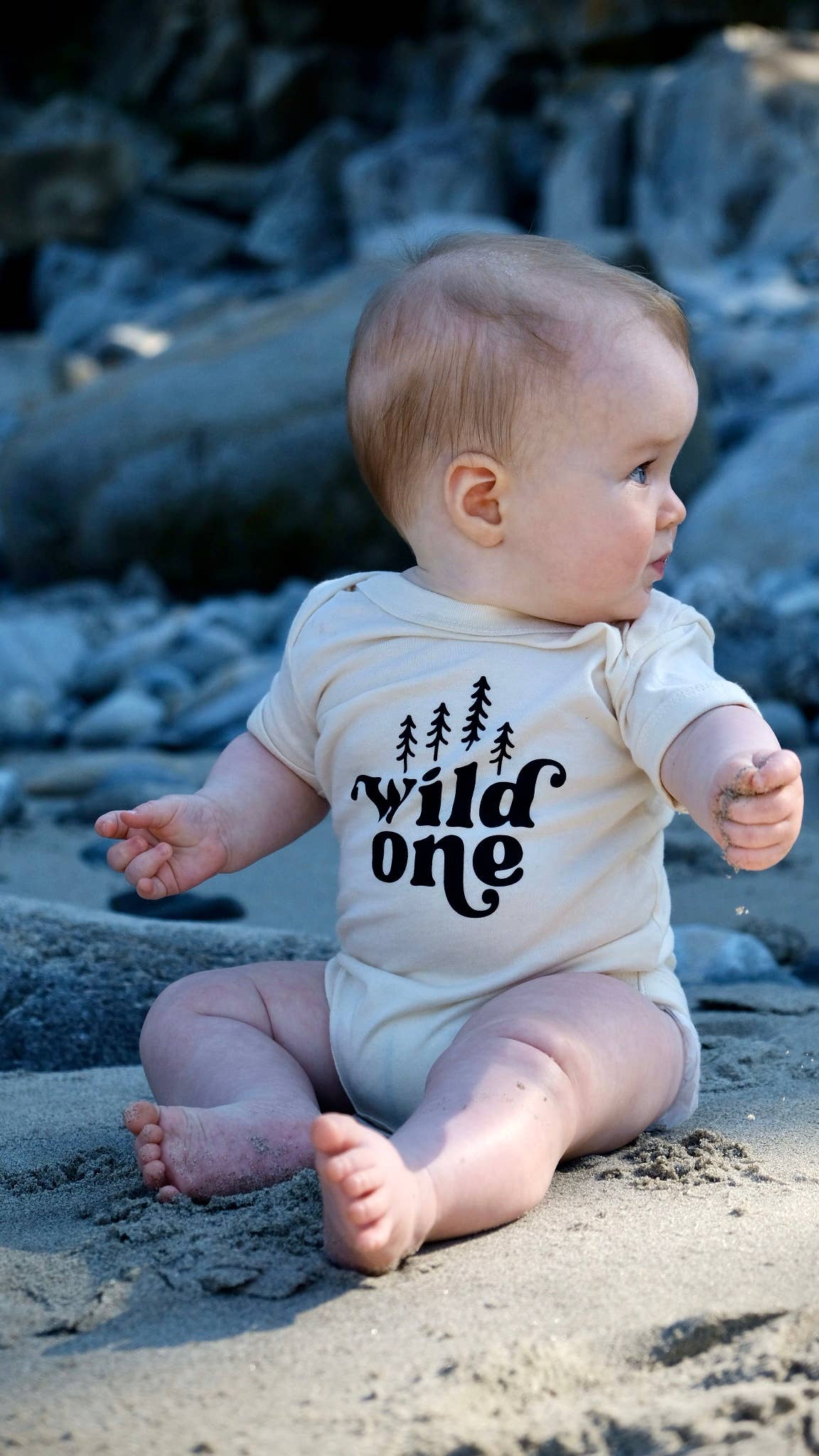 Hills & Trails Wild One Organic Baby Onesie 3-6 m