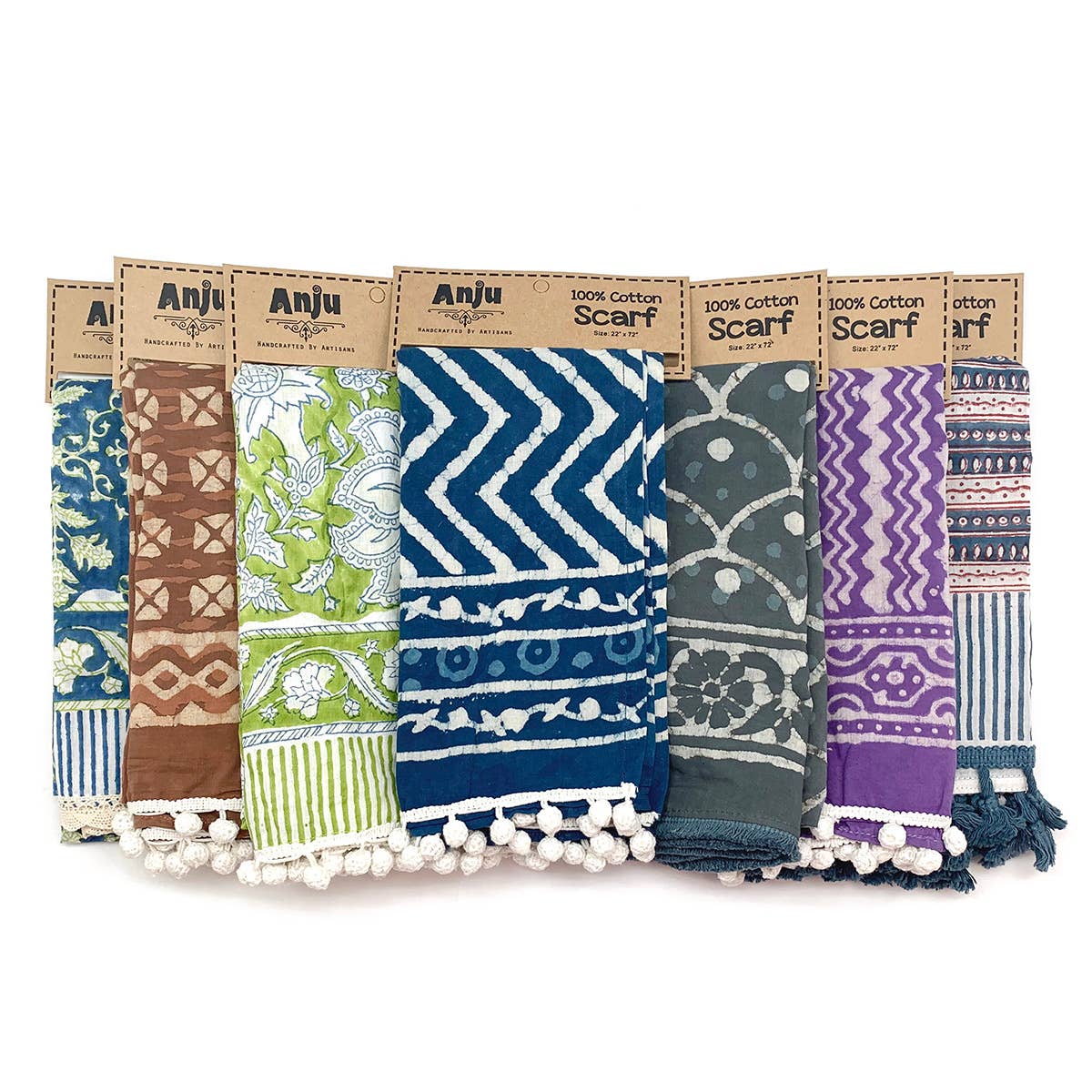 Anju Jewelry-Printed Cotton Scarves