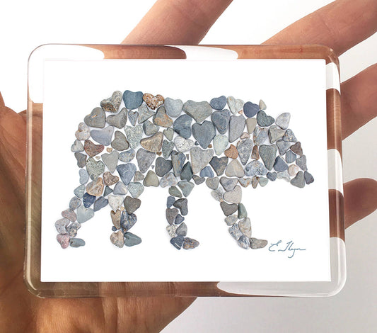 Love Rocks Me® Wildlife magnets | Bear magnets