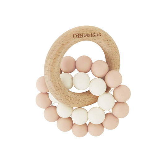 OB Blush Eco-Friendly Teether Toy Blush Pink