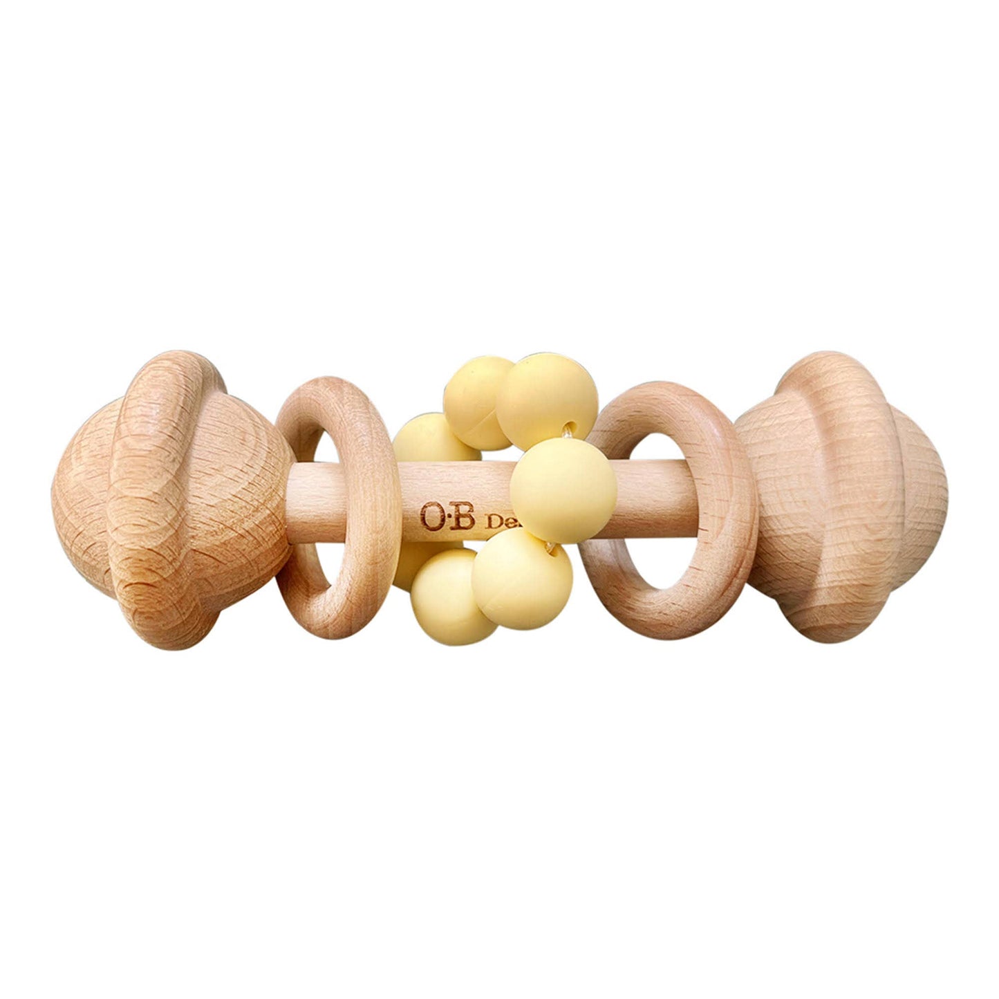 OB Lemon Wooden Rattle Toy