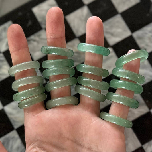 Aventurine Rings -10 pcs (Crystals & Stones)